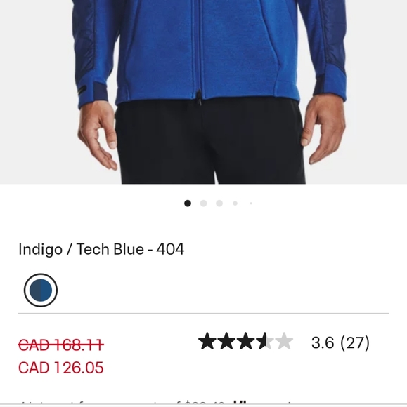 - Under Armour swacket sweater blue large men's - Picture 10 of 15